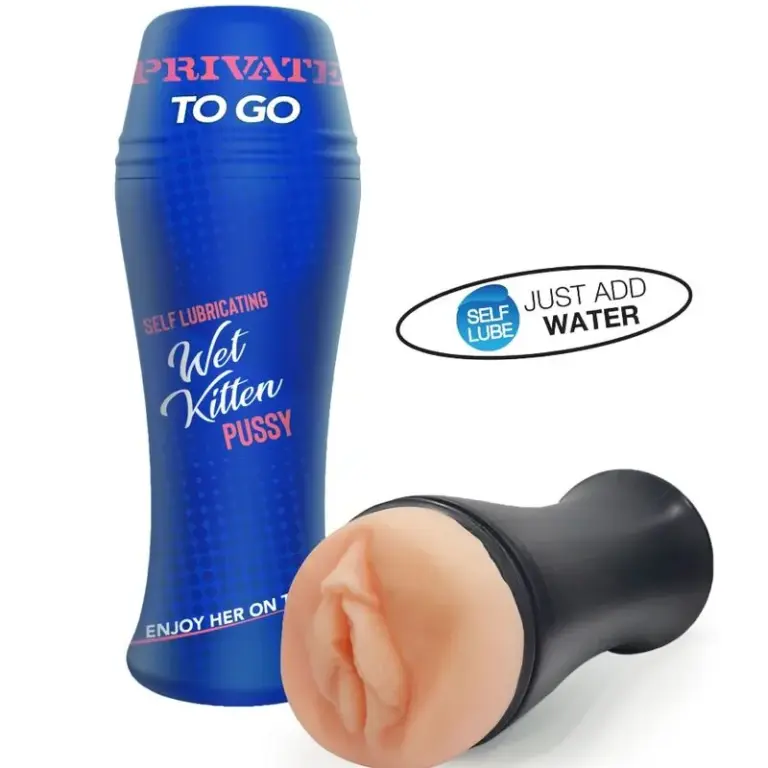 PRIVATE - Masturbador Wet Kitten Self Lube To Go para Placer Instantáneo