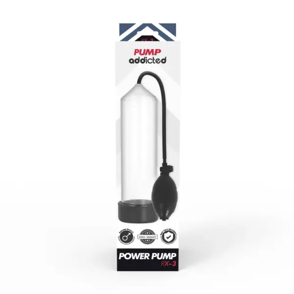 PUMP ADDICTED - Bomba erección RX3 transparente - Imagen 5