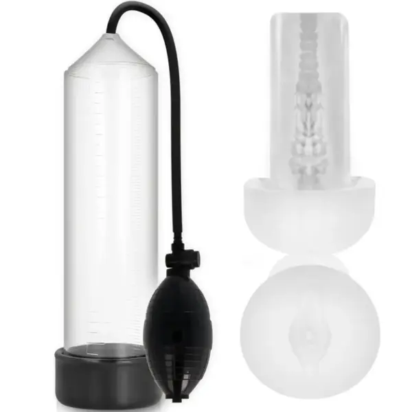 Pump Addicted - RX3 Bomba Erección Clear con Masturbador