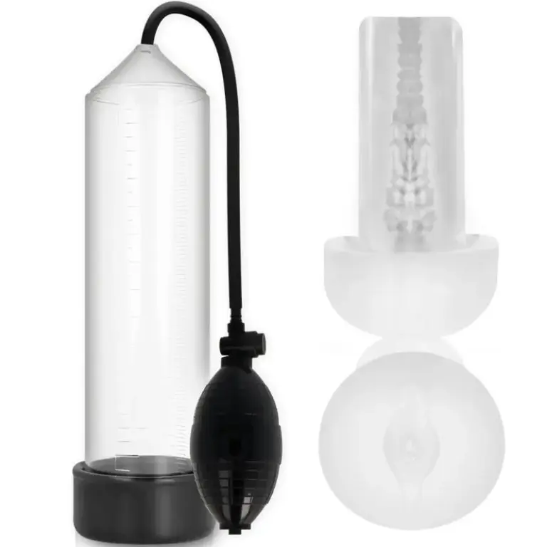 Pump Addicted - RX3 Bomba Erección Clear con Masturbador