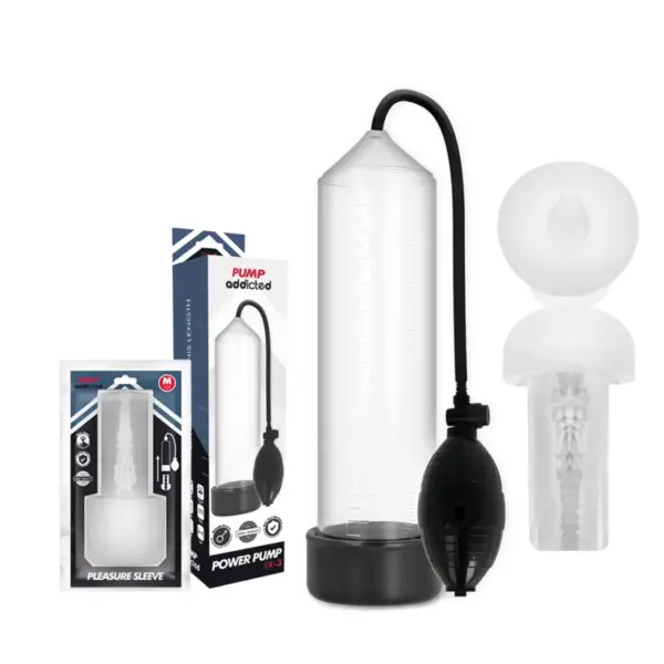 Pump Addicted - RX3 Bomba Erección Clear con Masturbador - Imagen 2