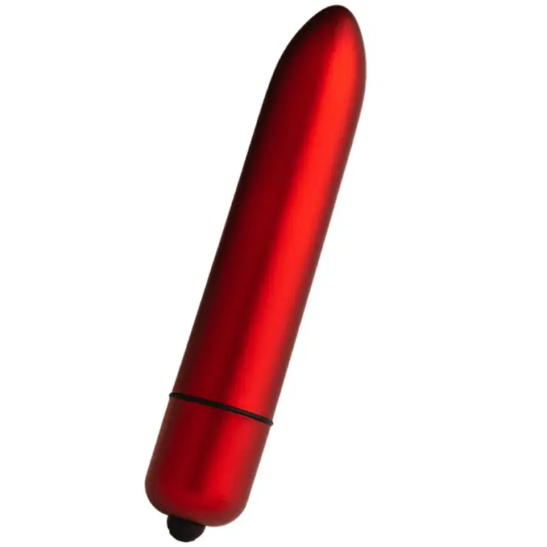 ROCKS-OFF - Bala vibradora RO-160 Rouge Allure roja para placer intenso
