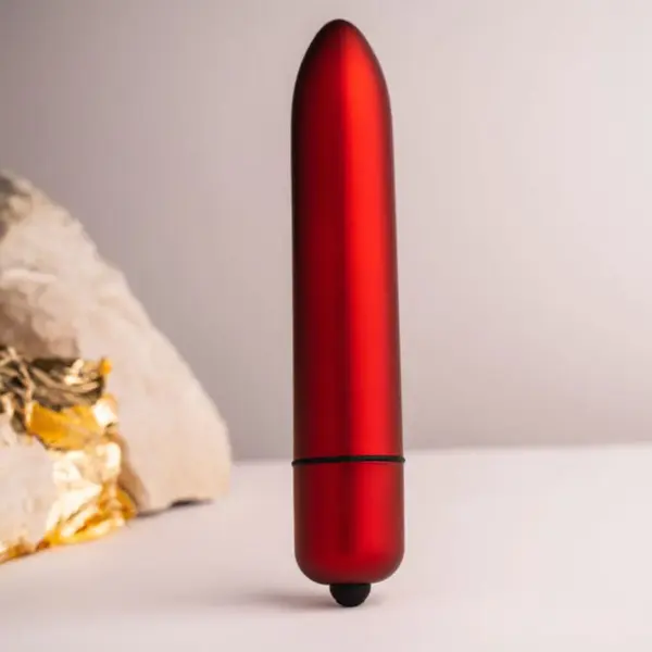 ROCKS-OFF - Bala vibradora RO-160 Rouge Allure roja para placer intenso - Imagen 2