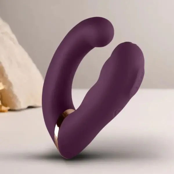 ROCKS-OFF - Gemini Vibrador Dual Punto G y Estimulador Clítoris Morado - Imagen 3