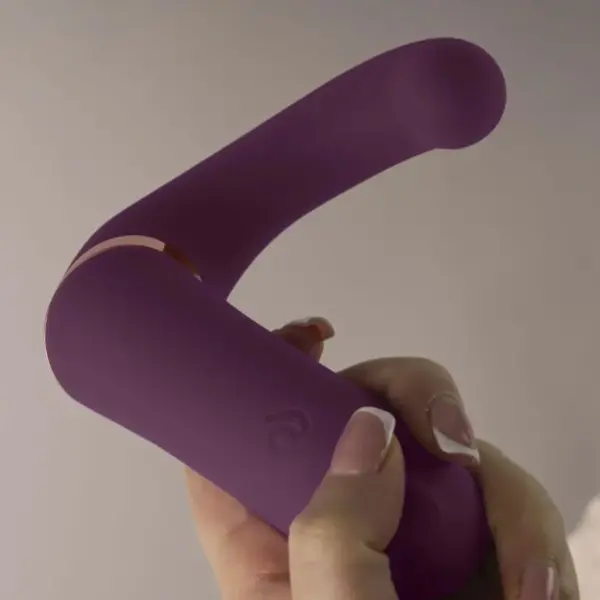 ROCKS-OFF - Gemini Vibrador Dual Punto G y Estimulador Clítoris Morado - Imagen 4