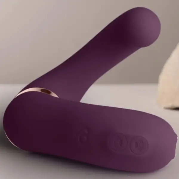 ROCKS-OFF - Gemini Vibrador Dual Punto G y Estimulador Clítoris Morado - Imagen 5