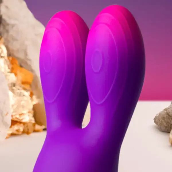 Rocks-Off - Glo-Girl Bunny Vibrador Flexible Morado - Imagen 3