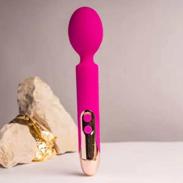Rocks-Off - Vibrador Wand Flexible Fucsia para Placer Intenso - Imagen 2