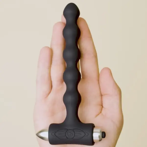 ROCKS-OFF - Petite Sensations Pearls Plug Anal Vibrador Negro - Imagen 2