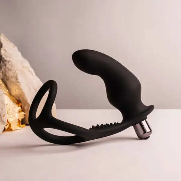ROCKS-OFF - RO-ZEN RRO Plug Anal con Anillo Vibrador para el Pene Negro - Imagen 4