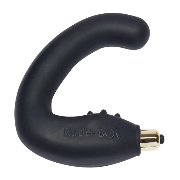 ROCKS-OFF - Rude-Boy Masajeador del Punto G Masculino 7 V Negro