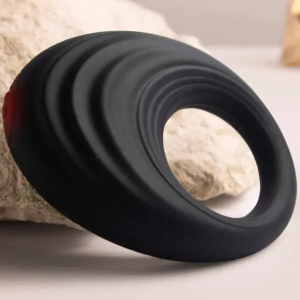 Rocks-Off - Spire Anillo Vibrador para el Pene Negro - Imagen 4