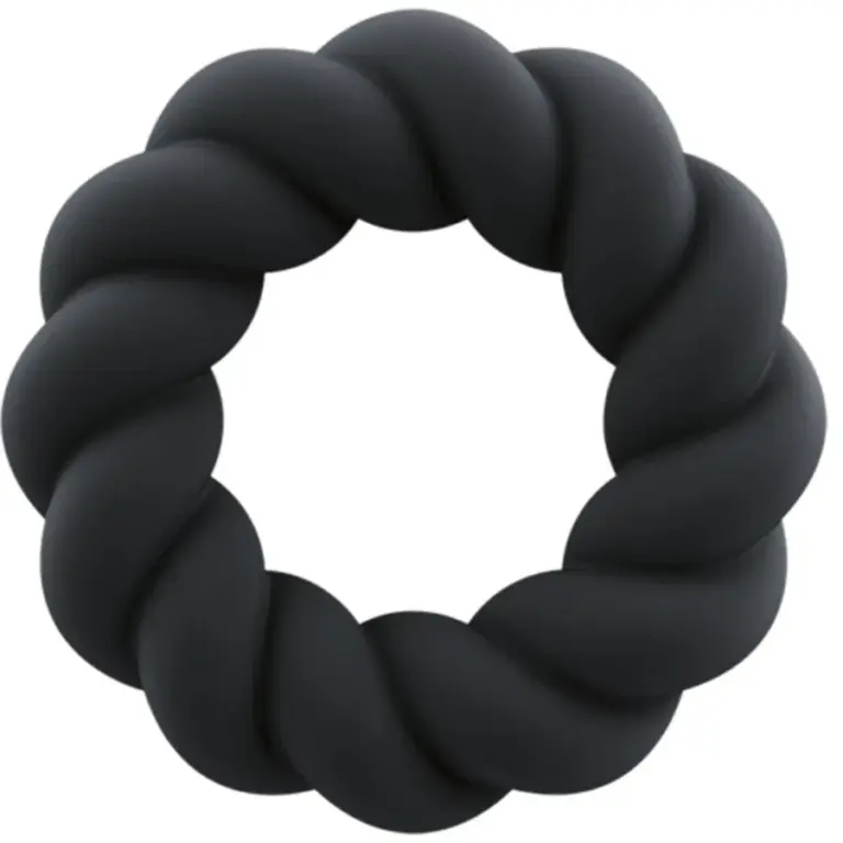 Rocks-Off - Twist Anillo Masturbador de Silicona Negro