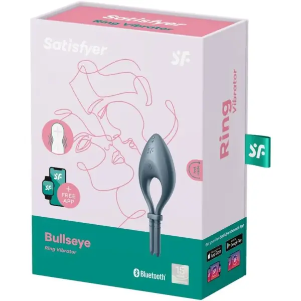 Satisfyer - Bullseye Anillo Vibrador App Gris - Imagen 3