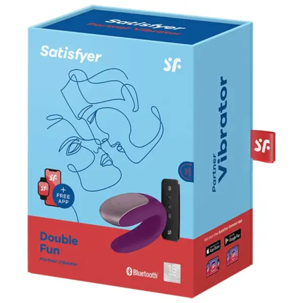 Satisfyer - Double Fun Partner Vibrador Lila - Imagen 6
