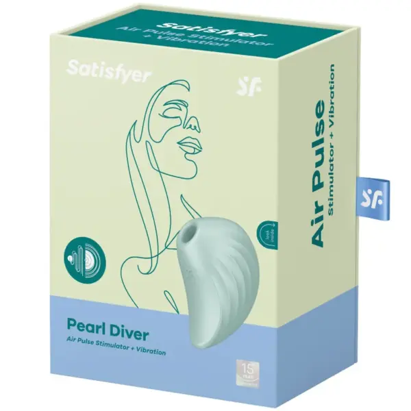 Satisfyer - Pearl Diver Estimulador y Vibrador Verde - Imagen 4