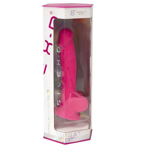 SILEXD - Pene Realístico Modelo 18 Rosa Vibración + Control Remoto LRS - Imagen 7