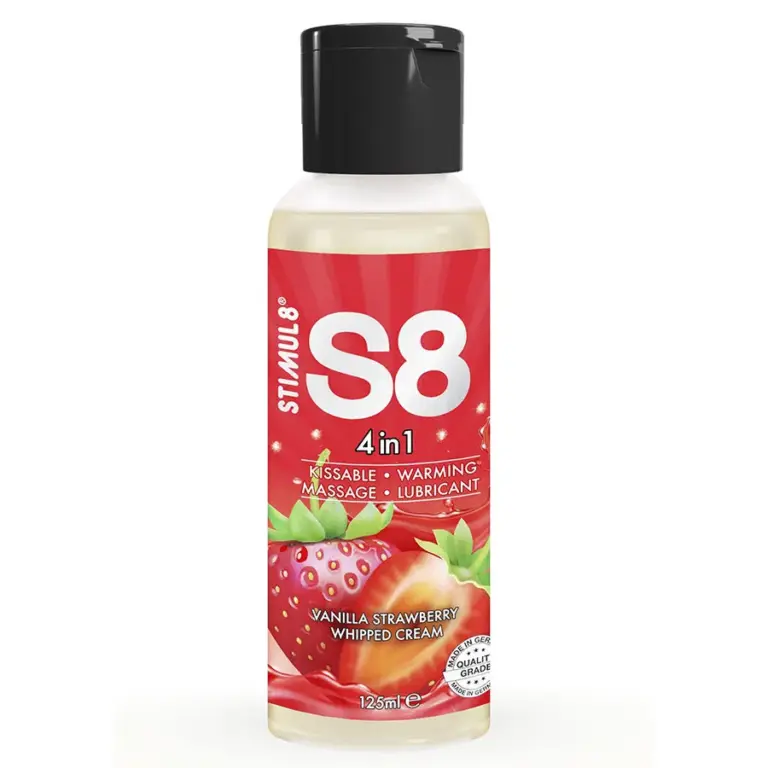 STIMUL8 - S8 4 EN 1 Lubricante Postre Fresa 125 ML