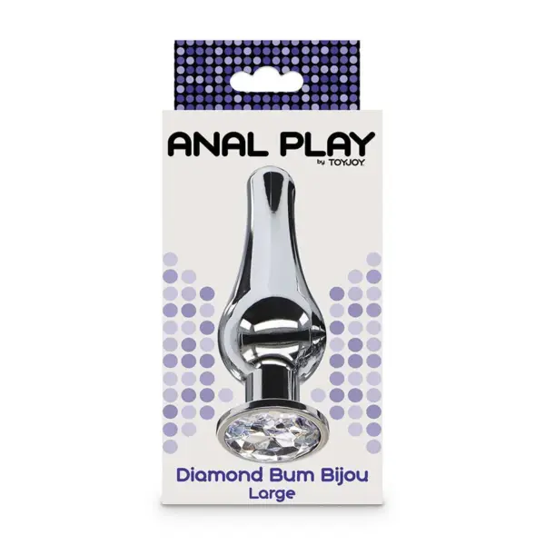 TOYJOY - Plug Anal Grande con Joya Plateada Diamond Bum Bijou - Imagen 5