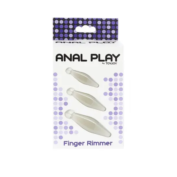 TOYJOY - Anal Play Rimmer de Dedo 3 Piezas Transparente - Imagen 3