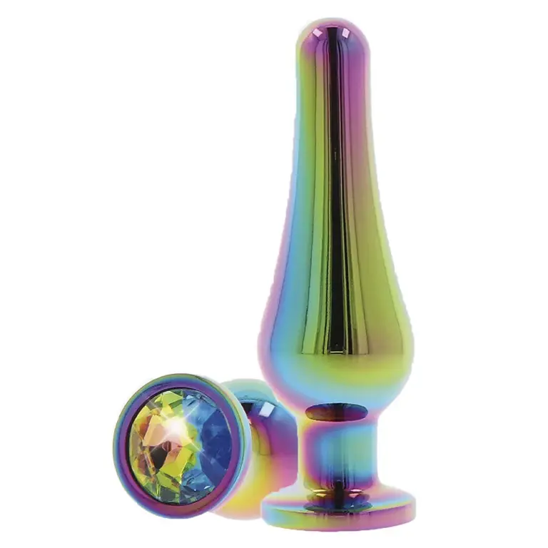 TOYJOY - Plug Anal Median Twilight Bum Bijou con Joya Arcoíris