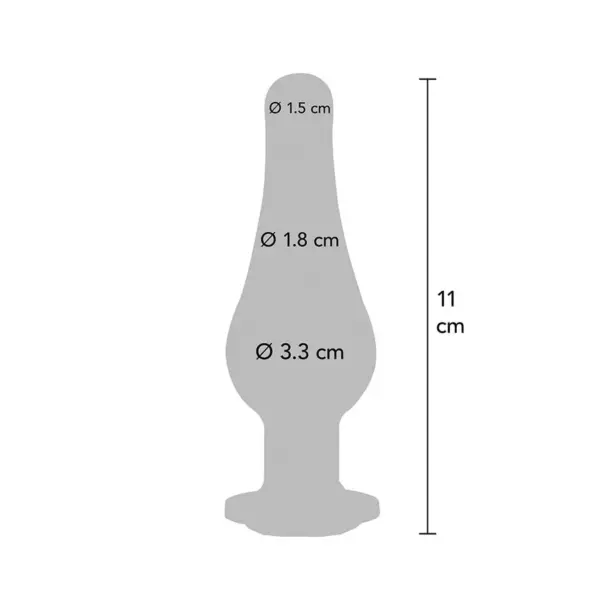 TOYJOY - Plug Anal Median Twilight Bum Bijou con Joya Arcoíris - Imagen 4