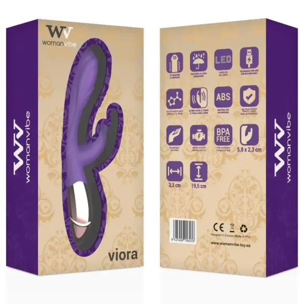Womanvibe - Vibrador Rabbit Recargable de Silicona para el Placer Femenino - Imagen 6