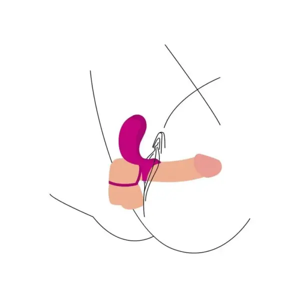 XOCOON - Anillo Vibrador para Parejas Fucsia - Imagen 5