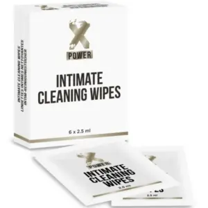 XPOWER - Toallitas de Limpieza Íntima 6 Unidades para Bienestar Sexual