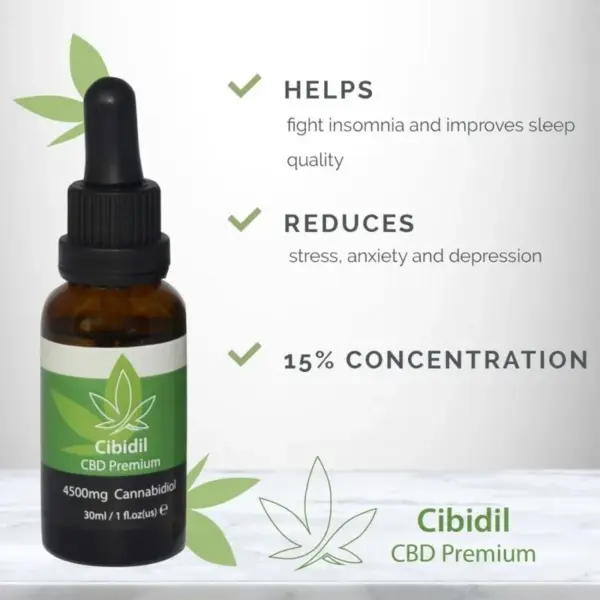 Cibidil - Aceite Relajante con CBD 15% para Calmar el Estrés - Imagen 3