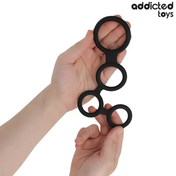 ADDICTED TOYS - Anillo para el pene con divisores para testículos - Imagen 2