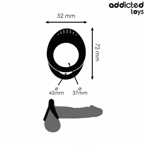 ADDICTED TOYS - Anillo texturizado doble para el pene - Imagen 4