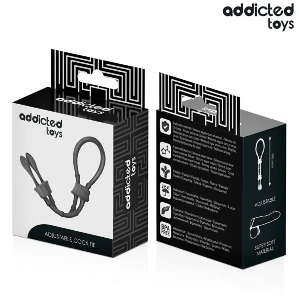 Addicted Toys - Cuerda silicona ajustable para el pene - Imagen 7
