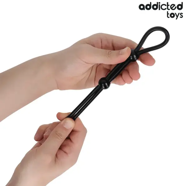 ADDICTED TOYS - Cuerda Silicona para el Pene de Lazo Doble - Imagen 2