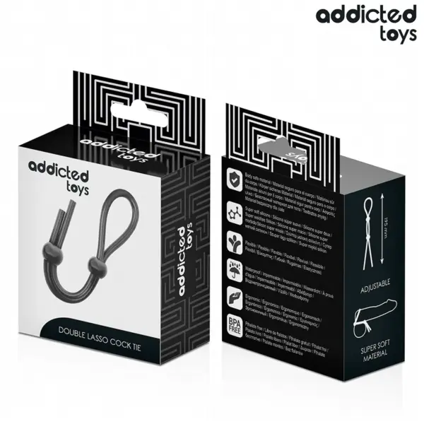 ADDICTED TOYS - Cuerda Silicona para el Pene de Lazo Doble - Imagen 7