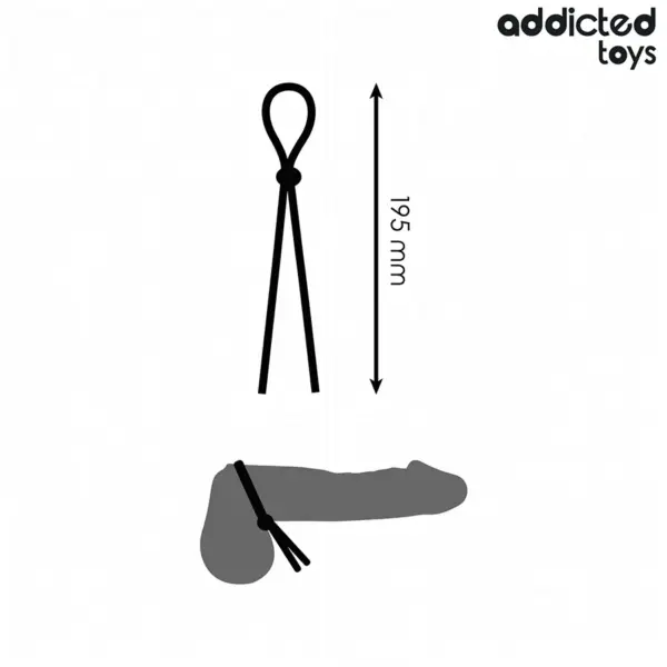 Addicted Toys - Cuerda Silicona para el Pene de Lazo Simple - Imagen 4