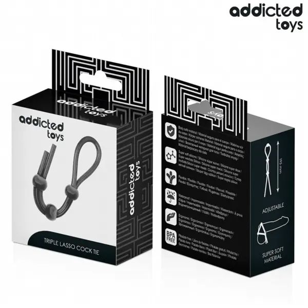 Addicted Toys - Cuerda Silicona para el Pene de Lazo Triple - Imagen 7