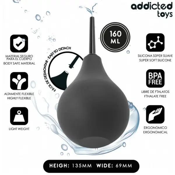 ADDICTED TOYS - Limpiador anal de viaje talla M 160 ml - Imagen 2