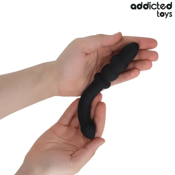 ADDICTED TOYS - Masajeador anal doble silicona 16,5 cm para una experiencia única - Imagen 2