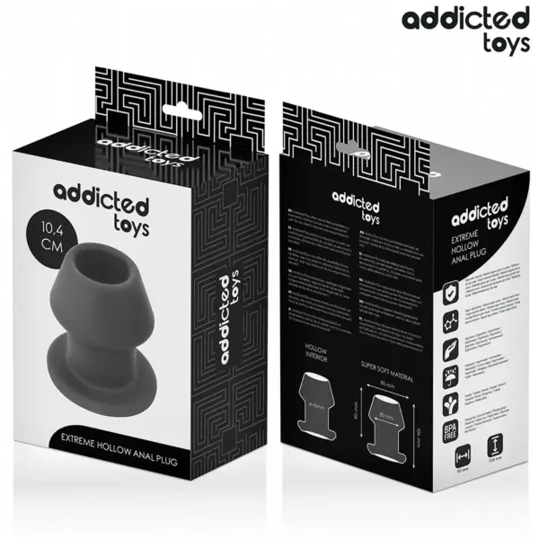 ADDICTED TOYS - Plug Anal Hueco Extrem Silicona Talla L 10,4 cm - Imagen 7