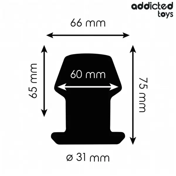 Addicted Toys - Plug Anal Hueco Extrem Silicona Talla S 7,5 cm - Imagen 4