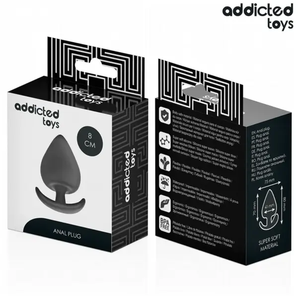 ADDICTED TOYS - Plug Anal Silicona Talla L 8 cm - Imagen 7