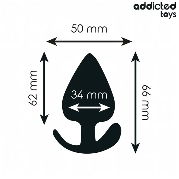 ADDICTED TOYS - Plug anal silicona talla M 6,6 cm para una experiencia placentera - Imagen 4