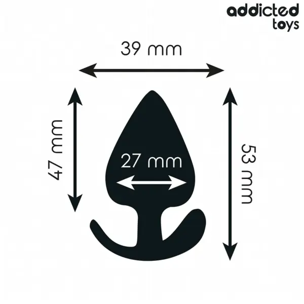 ADDICTED TOYS - Plug anal silicona talla S 5,3 cm - Imagen 4