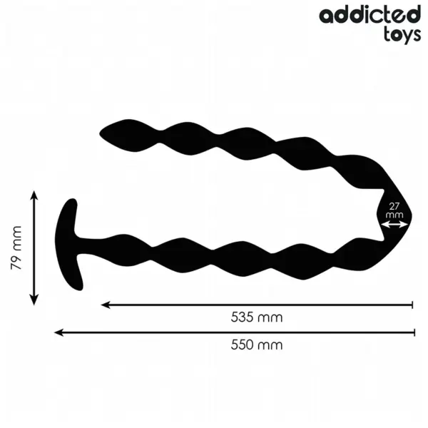 ADDICTED TOYS - Rosario Anal 27 cm Extra Largo Silicona - Imagen 4