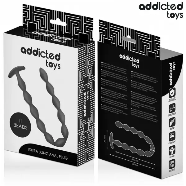 ADDICTED TOYS - Rosario Anal 27 cm Extra Largo Silicona - Imagen 6
