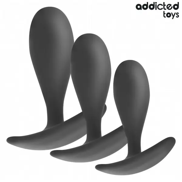 ADDICTED TOYS - Set de 3 Plugs Anal Silicona Modelo 2 - Imagen 2