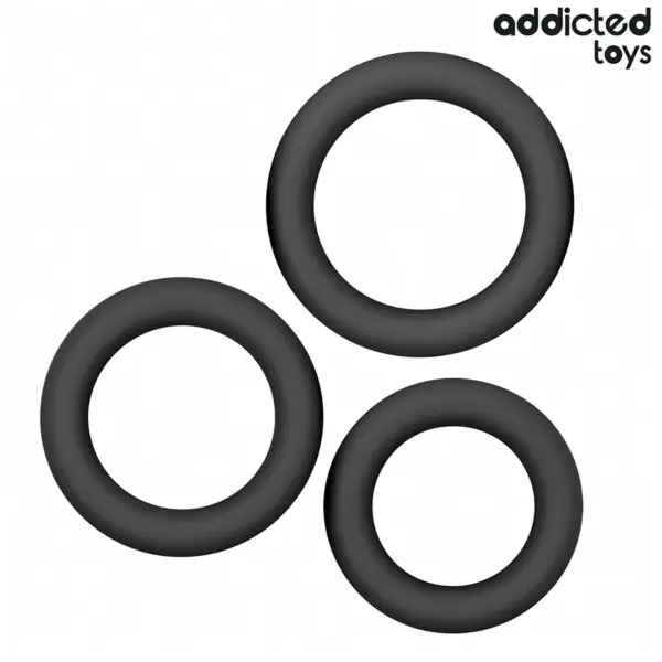 ADDICTED TOYS - Set de Anillos de Silicona para el Pene Modelo 1 - Imagen 5