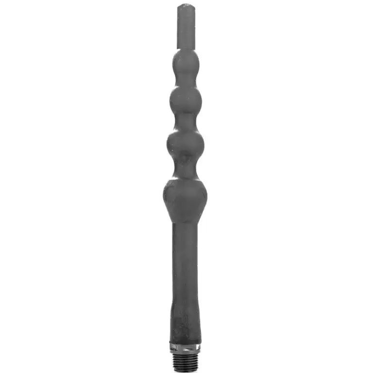 ALL BLACK - Ducha anal de silicona 27 cm para higiene íntima