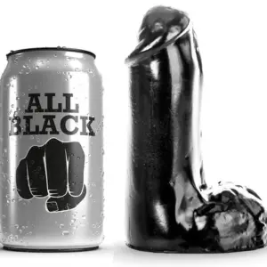 All Black - Dildo realístico 13 cm para placer personal